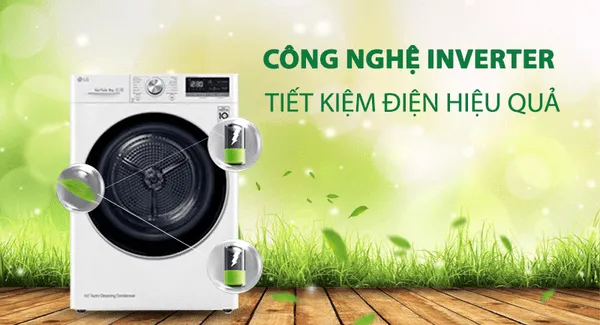 Sử dụng máy sấy có công nghệ inverter để tiết kiệm điện